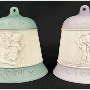 Vintage Goebel M.J. Hummel Christmas Bell Christmas Ornaments 1991-1994
